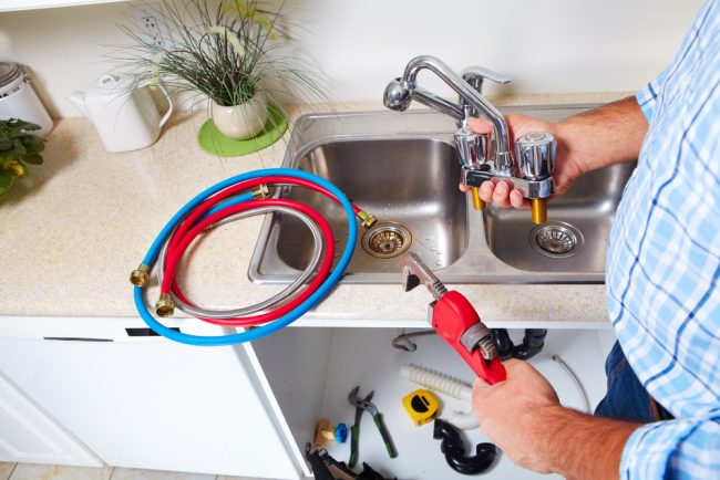 Plumber,On,The,Kitchen.,Renovation,And,Plumbing. Plumber,On,The,Kitchen.,Renovation,And,Plumbing.